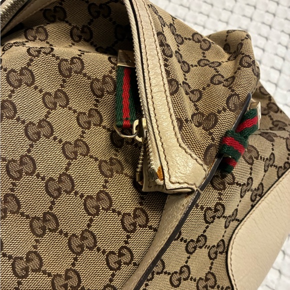 Gucci Brown and Cream Shoulder Bag - Picture 2 of 7